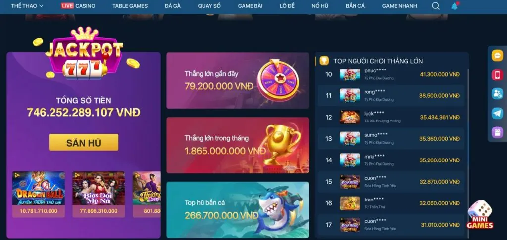 Khuyến mãi game đặc biệt Hubet.com